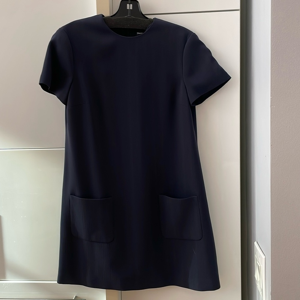 Theory women’s mini dress in nocturne navy blue